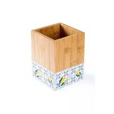 Tantitoni Bambu Desenli Çatal Kaşık Bıçak Kutusu 13.5X10cm