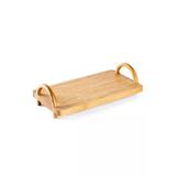 Tantitoni Bambu Tutacaklı Düz Tepsi 30X16cm
