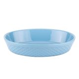 Tantitoni Dıamond Seramik Oval Mavi Fırın Kabı 28x18.5x6cm