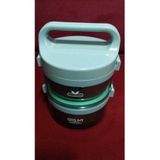 Tantitoni FOOD QIGAR 2 Katlı Metalik Renk Yemek Taşıma Kabı 1,5 lt 3 Renk