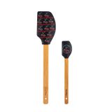 Tantitoni Füme Desenli 2 Li Silikon Spatula Seti