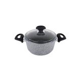 Tantitoni Granit Gri Derin Tencere - 24 cm