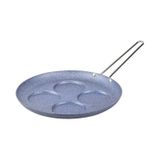 TANTİTONİ GRİ MAVİ RENK GRANİT PANKEK TAVASI 28CM-4 BÖLMELİ (ÇELİ