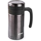 Tantıtonı Gri Paslanmaz Çelik Termos Bardak 450ml