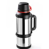 Tantitoni Okadi Travel Kulplu 3.6 lt Gri Silver Paslanmaz Çelik Termos
