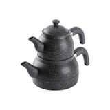 Tantitoni ORTA BOY GRİ GRANİT ÇAYDANLIK TAKIMI 800/1600ML