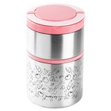 Tantitoni Pembe 2 Katlı Termos 930 ml (Elvin Home Concept)