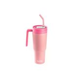 Tantitoni PEMBE PİPETLİ PASLANMAZ ÇELİK TERMOS BARDAK 1.2L