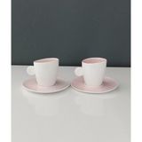 Tantitoni Round Pembe Porselen 2 Li Fincan Seti 90 Ml