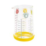 Tantitoni Sarı Borosilikat Cam Sürahi-Ölçü Kabı 500Ml