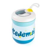 Tantitoni Tedemeı Mavi Paslanmaz Çelik Kaşıklı Yemek Taşıma Kabı 450 Ml