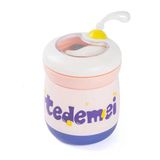 Tantitoni Tedemeı Pembe Paslanmaz Çelik Kaşıklı Yemek Taşıma Kabı 450 Ml