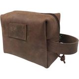 Tantobushcraft El Yapımı Deri Seyahat Tuvalet Çantası – Unisex Dopp Kit – 2.5 Litre, Kahverengi – Erkek Kadınlar İçin El İşçiliği Askılı Deri Organizer