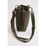 Tantobushcraft Kanvas Termos-Şişe Taşıma Kılıfı– 0.6l Uyumlu, Mumlu Kumaş, Ayarlanabilir Askılı, Haki Tanto