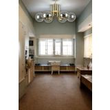 Tanya Modern Tasarım Mutfak - Salon - Yatak Odası - Eskitme Renk Bal Camlı 6 Lı Avize