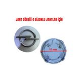 Tap Çelik Jant Göbeği 4 Bijonlu Opel Astra H Model Araçlar İçin Dayanıklı Malzeme (1 Adet) - Gri