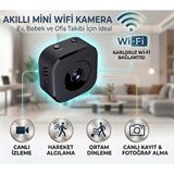 Tap10 Mini Wifi Kamera & Mini Güvenlik Kamerası | Hd - Siyah