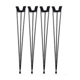 Tapacım 42 Cm ( 4 Adet ) Metal Tel Ayak Firkete Kütük Sehpa Ayağı