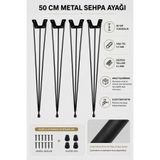 Tapacım Metal Tel Ayak 4 Adet , Firkete , Kütük Sehpa Ayağı 50 Cm