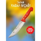 Tapan Bıçağı Tapan Kasap Bıçağı 29 cm Dövme Çelik Kırmızı