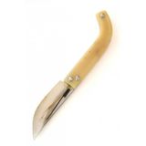 Tapan Cep Çakısı 19 Cm Paslanır Kara Çelik Sarı