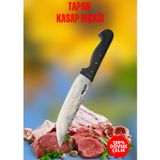 Tapan Kasap & Mutfak Bıçağı 28 cm Yay Çeliği Siyah