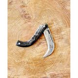 Tapan Ters Aşı Ve Budama Bıçağı 20-22 Cm Kara Çelik Boynuz