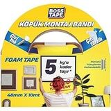 Tape Çift Tarafli Köpük Aksesuar Montaj Bandi 5 Kg, 48 mm x 10 Metre Boyut