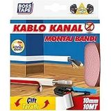 Tape Kablo Kanal Montaj Bandı En:10mm Boy:10mt