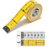 Tape Measure Mezura Mezure Mezro 150 Cm/60 In MG39202 - Sarı - Beyaz - Plastik