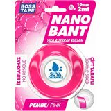 Tape Nano Bant Pembe Çift Taraflı 19 Mm X 2 Mt