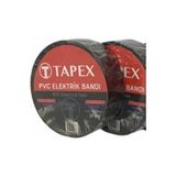 Tapex Elektrik Bandı Siyah (10 Lu Paket)