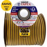 Tapex Kapı ve Pencere Izolasyon Bandı - Fitili 50X2 = 100 Metre Kahverengi
