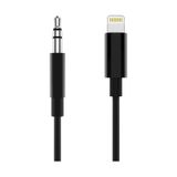 Taplın Apple Uyumlu iPhone Lightning 3.5 Mm Aux Çevirici Kablo Siyah 1 Mt