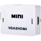 Taplin VGA To HDMI Çevirici Dönüştürücü Adaptör - Beyaz