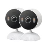 Tapo 2K 3MP İç/Dış Mekan Güvenlik Kamerası - Ücretsiz Kişi/Hareket/Bebek Ağlaması Algılama, Renkli Gece Görüşü, IP65 Hava Koşullarına, SD/Bulut Depolama, Alexa ve Google Home ile çalışır, HybridCam (2