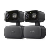 Tapo 2K 3MP Pan/Tilt Kapalı/Dış Mekan Güvenlik Kamerası, Ücretsiz Kişi/Bebek Ağlaması Algılama ve İzleme, 360° Tava, Renkli Gece Görüşü, SD/Bulut Depolama, Alexa ve Google Home ile çalışır, HybridCam