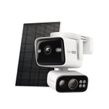Tapo 4K Güvenlik Kamerası Kablosuz Dış Mekan, Çift Lens Pan/Eğim, Güneş Enerjili Pil, 169° Geniş Açılı Lens + 6 mm Zoom Lens, Hareket İzleme, Abonelik Ücretsiz SD Depolama veya