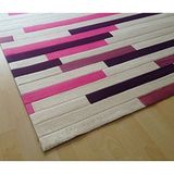 Tappeto Pony Parquet Mor 80x300 cm Halı