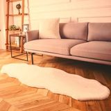 Tappeto Rex Tavşanı Dekoratif Çift Kafa Peluş Post Krem (Tüy Yüksekliği 22 Mm) - 60 x 100 cm