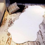 Tappeto Rex Tavşanı Dekoratif Peluş Post Beyaz