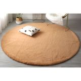 Tappeto Rex Tavşanı Dekoratif Yuvarlak Post Halı Camel (Tüy Yüksekliği 22 Mm) - 160 x 160 cm
