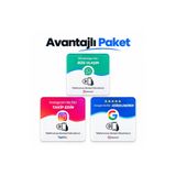 TapWay, 3’lü NFC KART Avantajlı Paket – 1 Instagram Takip + 1 Google Değerlendirme Kartı + 1 WP kartı 9x9 cm Şeffaf Pleksi