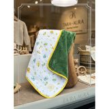 Taraaura %100 Pamuk 4 Katlı Müslin & %100 Welsoft Bebek Battaniyesi - Renkli - 75 X 110