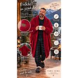 Taraaura Oversize Giyilebilir Tv Battaniyesi Unisex-Bordo-L