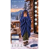 Taraaura Oversize Giyilebilir Tv Battaniyesi Unisex-Bordo-S