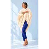 Taraaura Oversize Giyilebilir Tv Battaniyesi Unisex-Krem-M - Bej - 40 x 35 x 15 cm