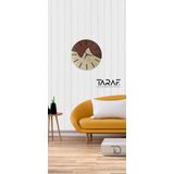 Taraf Dekorasyon Nehir Lazer Kesim Dekoratif 40 Cm Duvar Saati 55 x 55 cm