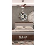 Taraf Dekorasyon Sarmal Sonsuz Lazer Kesim Dekoratif Duvar Saati M01 55 x 55 cm