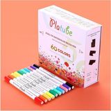 Taraflı Brush Pen 60’lı Marker Kalem Seti Bullet Jurnal Mandala Eskiz Boyama Seti - Standart